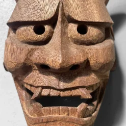 Pamono Japanese Hand-Carved Wooden Hannya Mask, 1980s><noscript><img width=