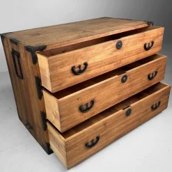 Pamono Japanese Kimono Tansu Chest, 1900s><noscript><img width=