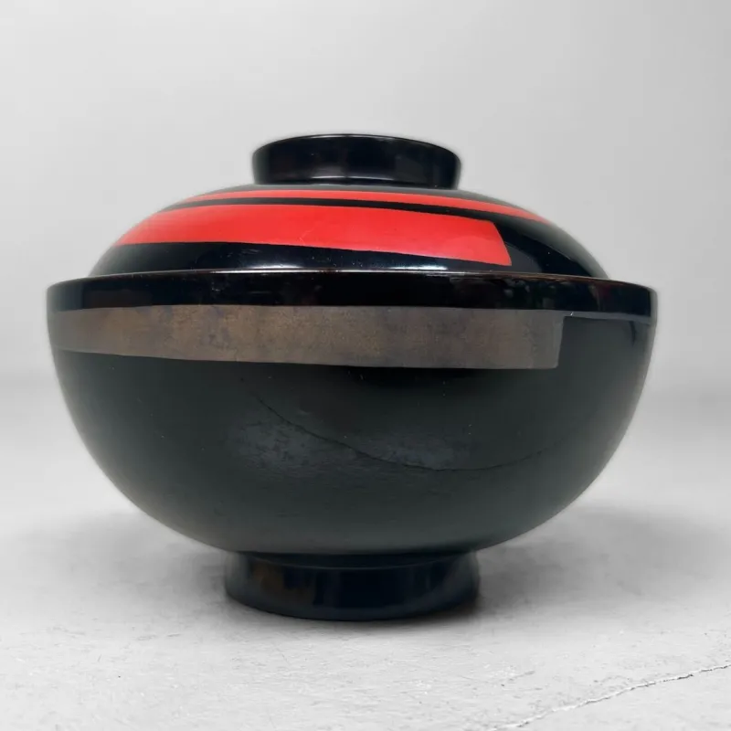 Pamono Japanese Lacquerware Bowls, 1970s, Set of 5> Serving Dishes