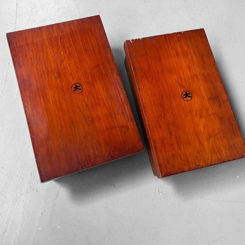 Outlet Pamono Japanese Lacquerware Storage Chests, 1920s, Set of 2