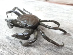 Sale Pamono Japanese Meiji Era Artist, Jizai Okimono Sculpture of a Crab, 1890s, Bronze