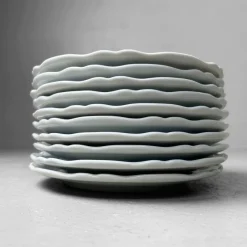 Best Pamono Japanese Porcelain Mino Ware Serving Plates, 1980s, Set of 10