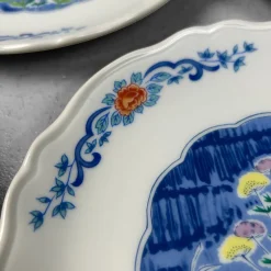 Best Pamono Japanese Porcelain Mino Ware Serving Plates, 1980s, Set of 10