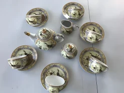 Pamono Japanese Porcelain Yamasen With a Pavia Motif, Set of 15><noscript><img width=