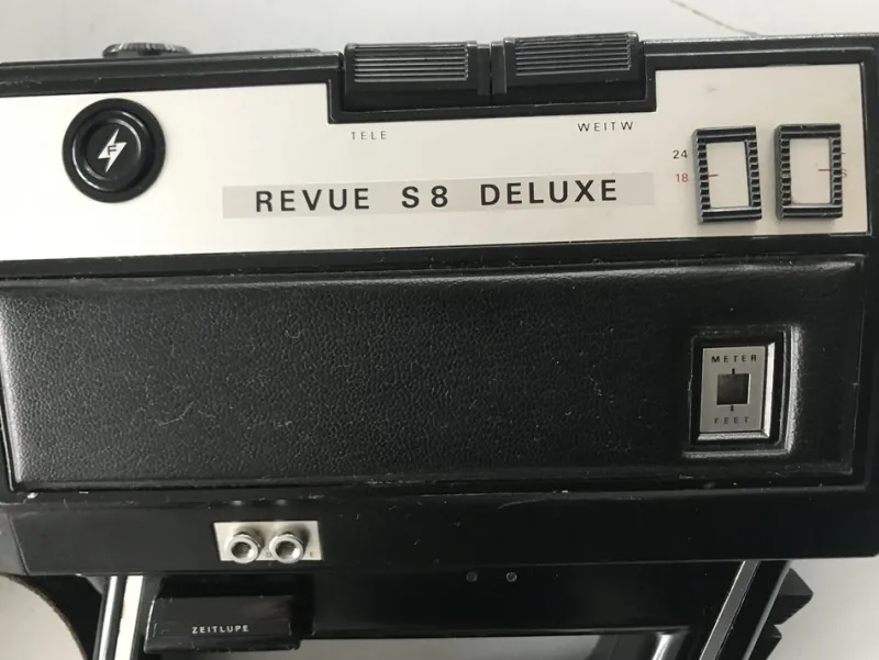 Hot Pamono Japanese Revue S8 Deluxe Camera with Case, 1960s