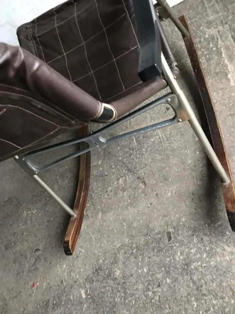 Pamono Japanese Rocking Chair by Takeshi Nii, 1950s> Rocking Chairs