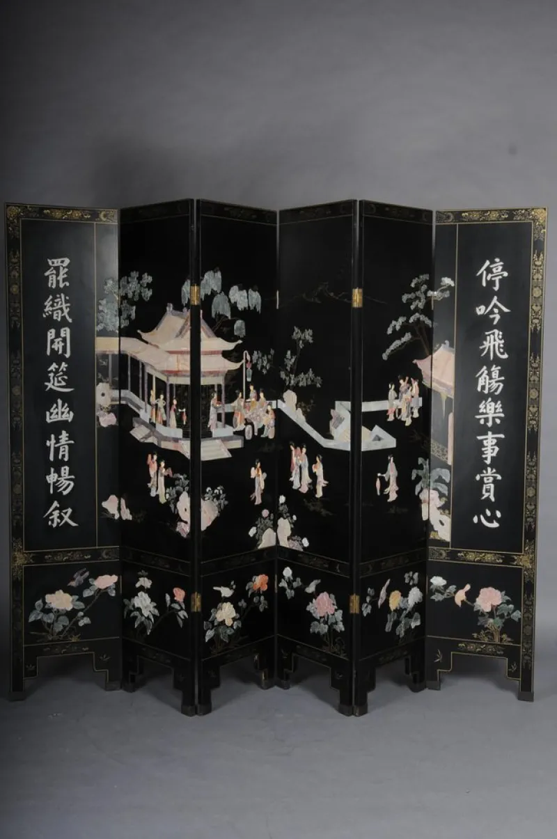 Online Pamono Japanese Room Divider in Black Lacquer