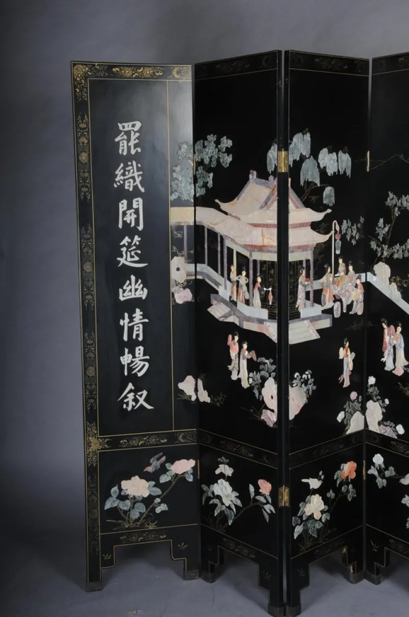 Online Pamono Japanese Room Divider in Black Lacquer