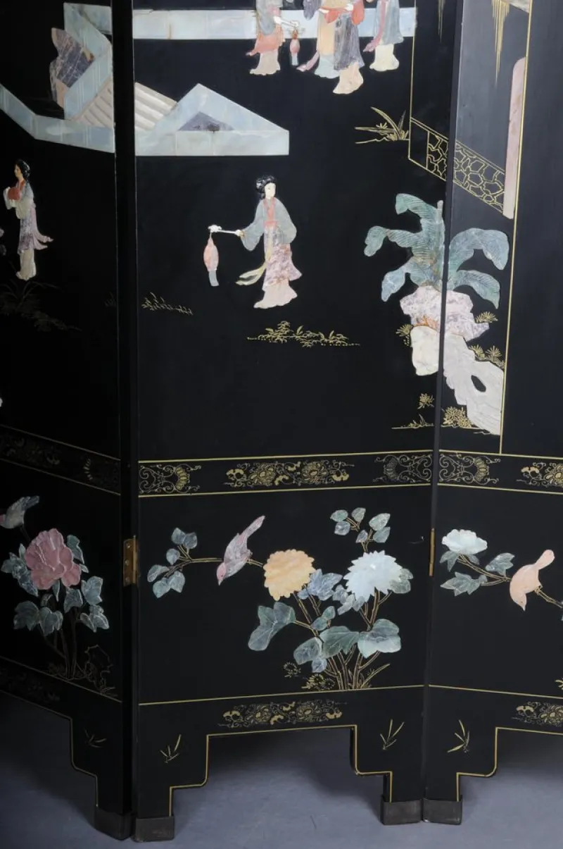 Online Pamono Japanese Room Divider in Black Lacquer