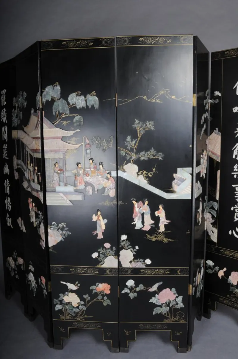 Online Pamono Japanese Room Divider in Black Lacquer