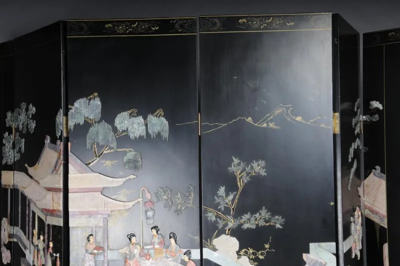 Online Pamono Japanese Room Divider in Black Lacquer
