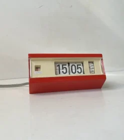 New Pamono Japanese Space Age Flip Alarm Clock by Copal, 1970s