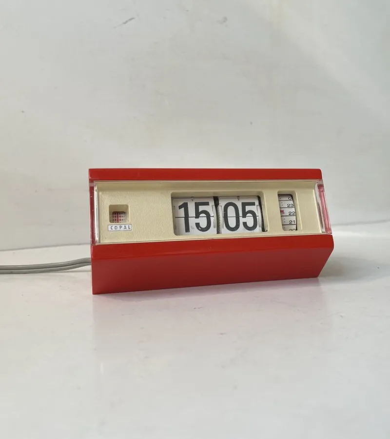 New Pamono Japanese Space Age Flip Alarm Clock by Copal, 1970s