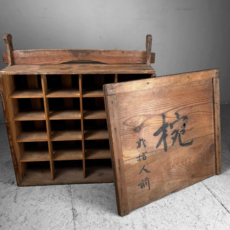 Pamono Japanese Taishō Era Mokubako Storage Box in Wood, 1920s> Trunks Crates & Baskets
