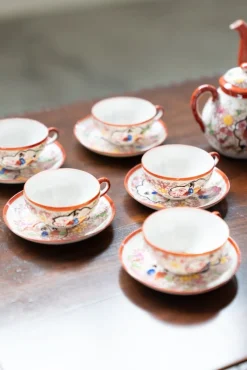 Pamono Japanese Tea Service, 1970s, Set of 13> Coffee & Tea Service