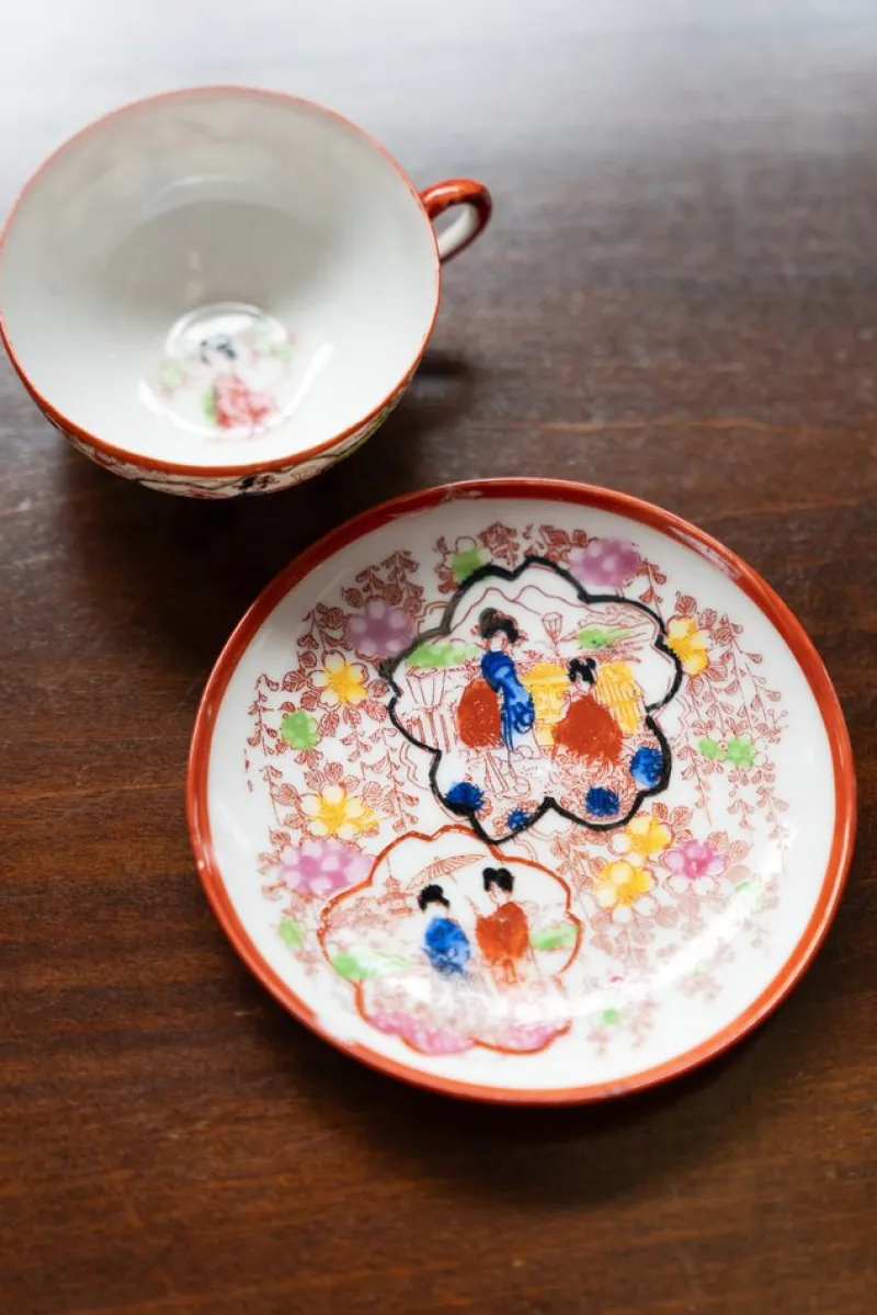Pamono Japanese Tea Service, 1970s, Set of 13> Coffee & Tea Service