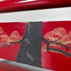 Hot Pamono Japanese Wooden Kimono Hanger, 1920s