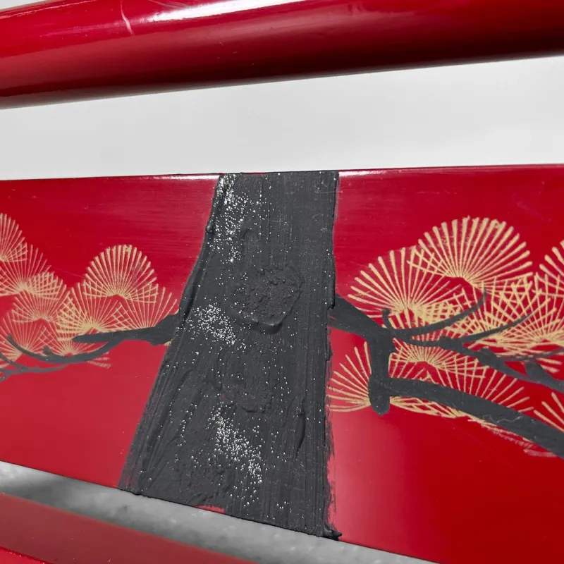 Hot Pamono Japanese Wooden Kimono Hanger, 1920s