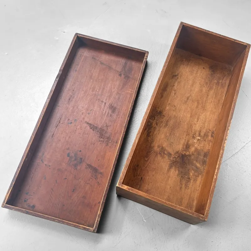 Pamono Japanese Wooden Storage Box, 1930s> Trunks Crates & Baskets
