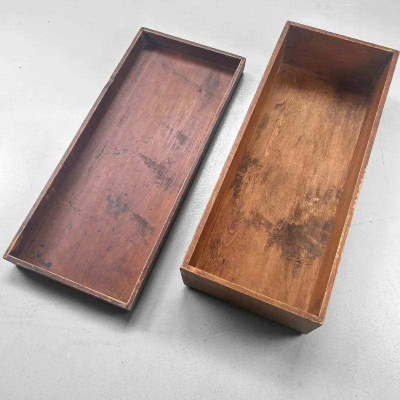 Pamono Japanese Wooden Storage Box, 1930s> Trunks Crates & Baskets