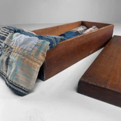 Pamono Japanese Wooden Storage Box, 1930s><noscript><img width=