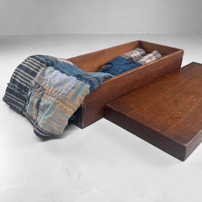 Pamono Japanese Wooden Storage Box, 1930s> Trunks Crates & Baskets