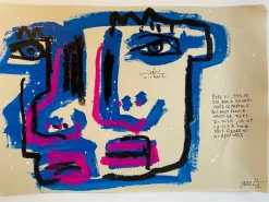 Pamono Jazzu, Being Alive Here, Acrylic on Paper, 2025> Abstraction|Work On Paper