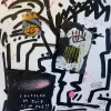 Pamono Jazzu, Souffler la joie, Mixed Media on Heavy Paper, 2025> Work On Paper