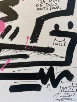 Pamono Jazzu, Souffler la joie, Mixed Media on Heavy Paper, 2025><noscript><img width=