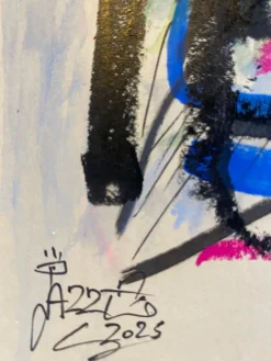 Pamono Jazzu, Strong Soul, 2025, Acrylic on Paper><noscript><img width=