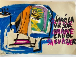 Discount Pamono Jazzu, Urban Poetry, 2025, Mixed Media on Heavy Paper