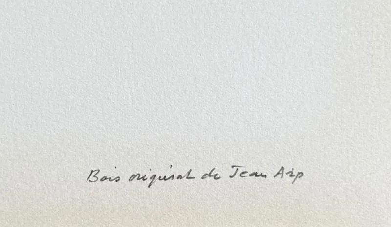 Pamono Jean Arp, Abstraction, Original Woodcut> Abstraction