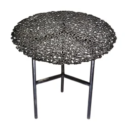 Sale Pamono Jean Cast Butterfly Indoor or Outdoor Side Table in Blackened Brass by Fred & Juul