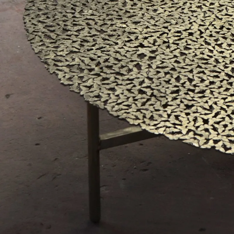 Online Pamono Jean Cast Butterfly Indoor or Outdoor Coffee Table in White Bronze by Fred & Juul