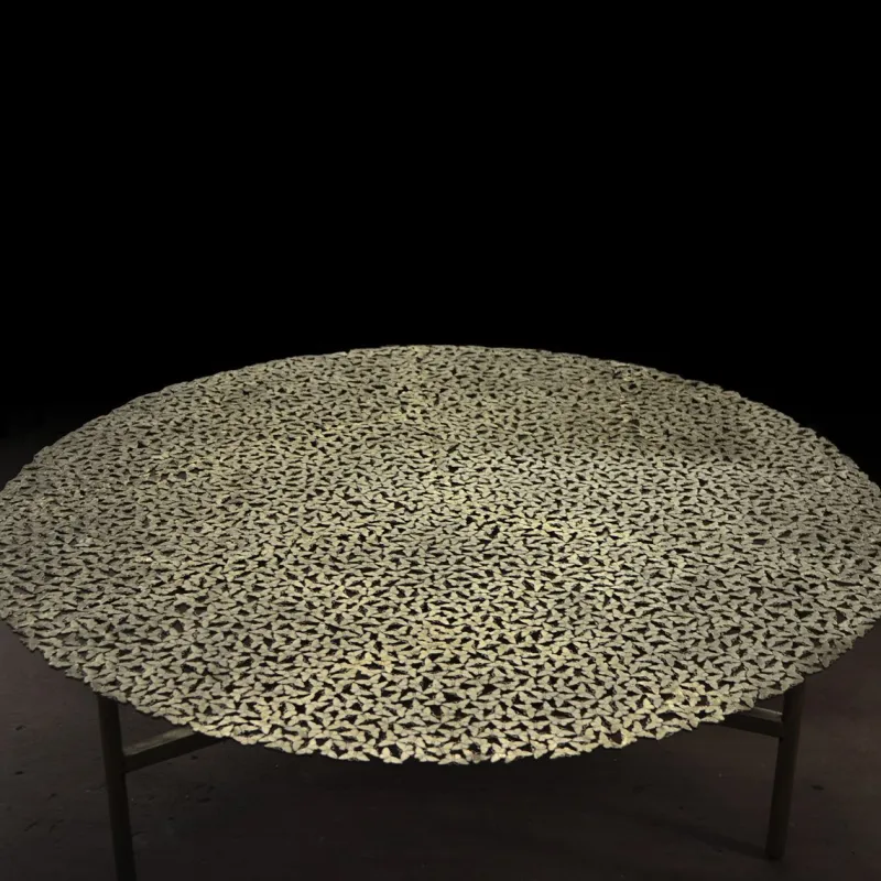 Online Pamono Jean Cast Butterfly Indoor or Outdoor Coffee Table in White Bronze by Fred & Juul