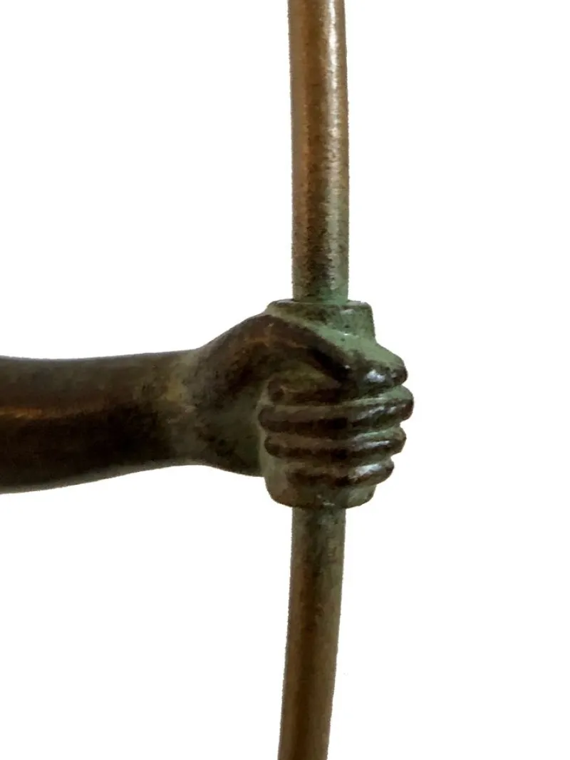 Best Pamono Jean de Marco for Max Le Verrier, Atalante, Spelter & Marble, Art Deco Style Amazone Sculpture