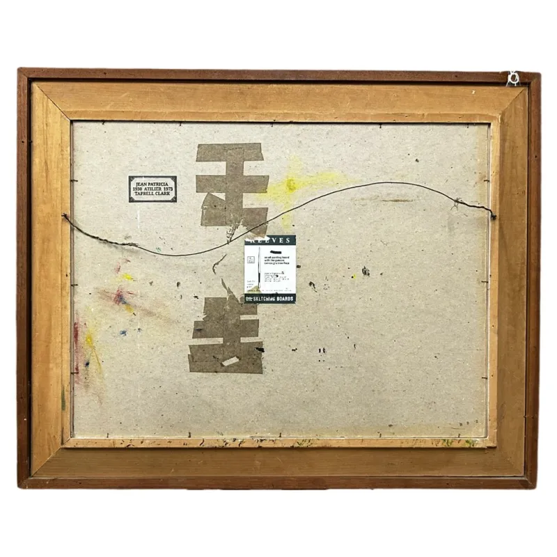Pamono Jean Patricia Taprell Clark, Abstract Composition, Oil on Board, Mid-20th Century, Framed> Abstraction