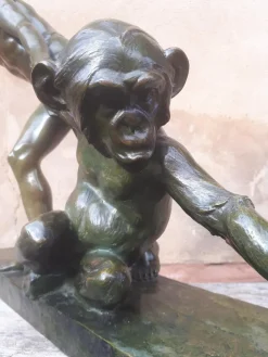 Pamono Jean Verschneider, Art Deco Sculpture, 1920s-1940s, Bronze> Art Deco