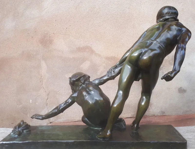 Pamono Jean Verschneider, Art Deco Sculpture, 1920s-1940s, Bronze> Art Deco