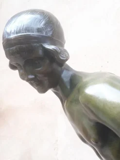Pamono Jean Verschneider, Art Deco Sculpture, 1920s-1940s, Bronze><noscript><img width=