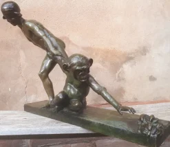 Pamono Jean Verschneider, Art Deco Sculpture, 1920s-1940s, Bronze><noscript><img width=