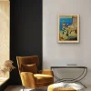 Sale Pamono Jean-Baptiste Olive, The Château d'If, Frioul Archipelago, Marseille, Oil Painting, Framed