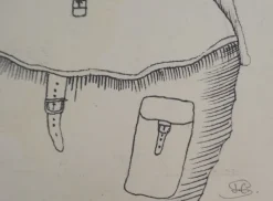 Pamono Jean-Claude Silbermann, Sneaky Signs, The Traveler, Original Signed Drawing> Work On Paper