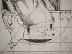 Online Pamono Jean-Claude Silbermann, Sneaky Signs, The Bedroom, Original Signed Drawing