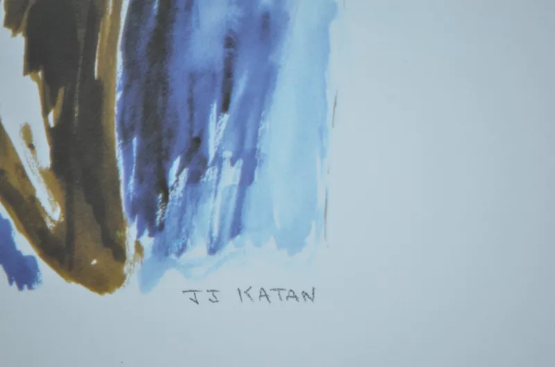 Outlet Pamono Jean-Jacques Katan, The One, Lithograph, 1980s