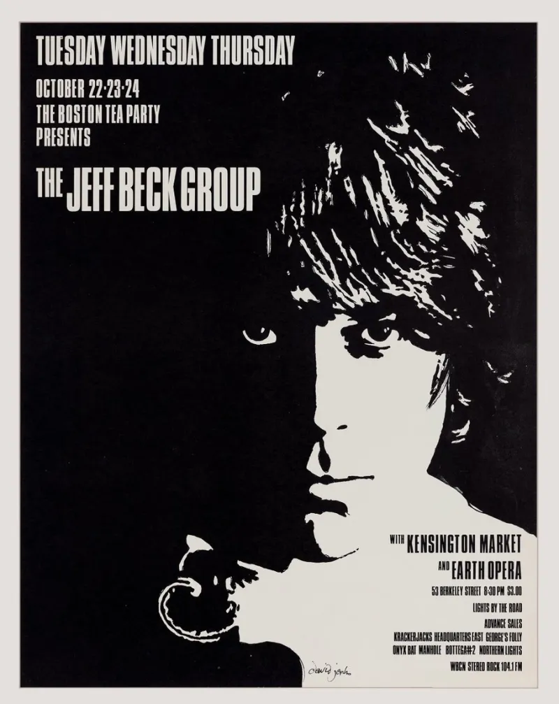 Discount Pamono Jeff Beck Group Concert Poster for the Boston Tea Party, Boston, USA, 1968