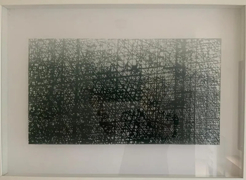Hot Pamono Jeremie Faivre, Sepia, 2022, Acrylic Ink on Glass