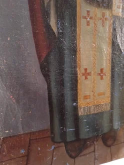 Pamono Jesus Christ and St. Peter, Oil on Canvas, Set of 2><noscript><img width=