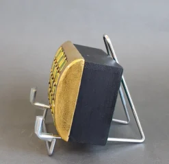 Pamono Jewellery Box with Decorative Ceramic Lid by Mithé Espelt, 1960s