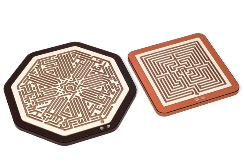 Pamono Jinn Octagonal Labyrinth Game Set from Pinetti> Decorative Objects